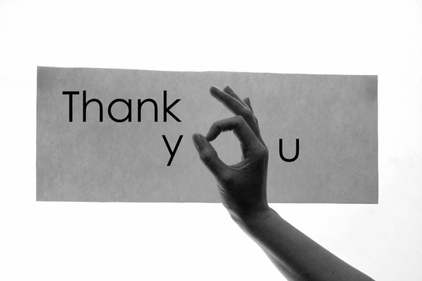 Мбаппе и пальцы на черно-белой фотографии. Thank you or ok or thanks or thankfulness concept
 - Фото, изображение