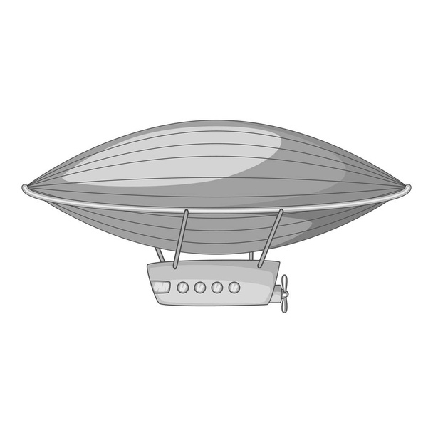 Airship icon monochrome - Vecteur, image