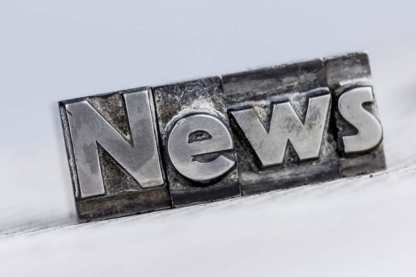 news in lead letters - Фото, изображение