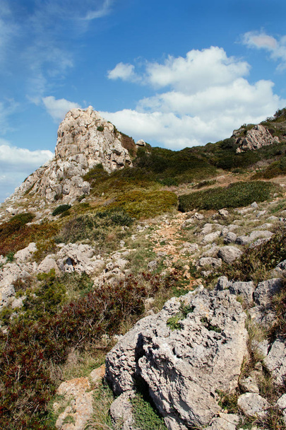 Path in the National Park Porto Selaggio, Puglia, Italy - Foto, Imagen