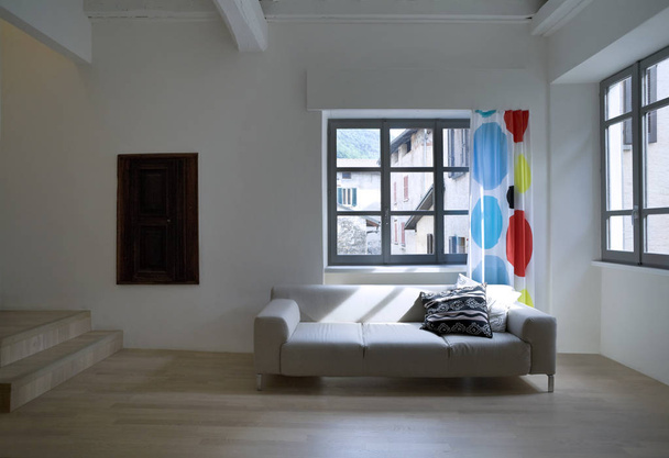 Modern interior apartment with parquet - Zdjęcie, obraz