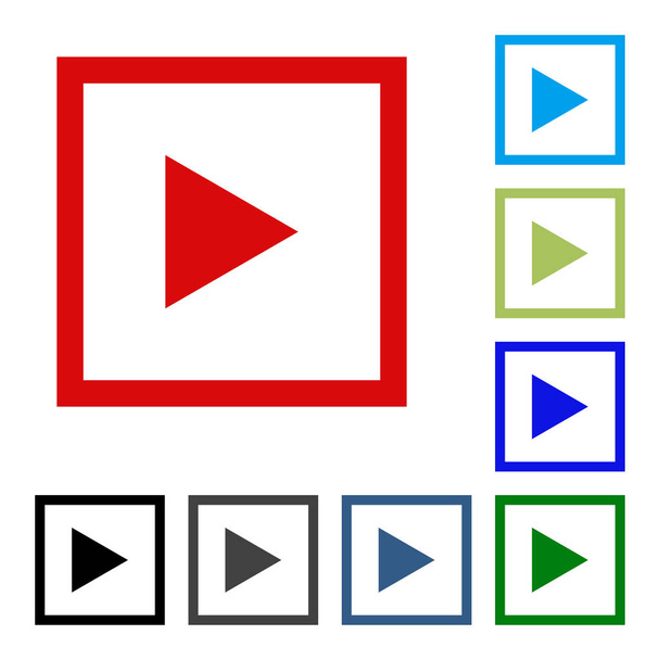 Arrow vector button icon se. color on white background. - Vector, imagen