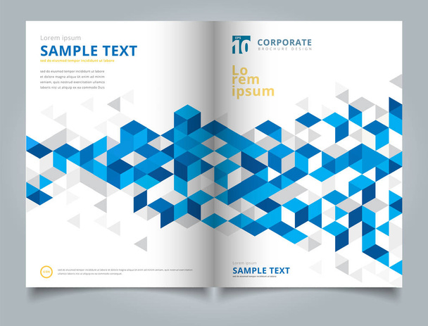 Plantilla de diseño de diseño de folleto, Informe anual, Folleto, Adverti
 - Vector, imagen
