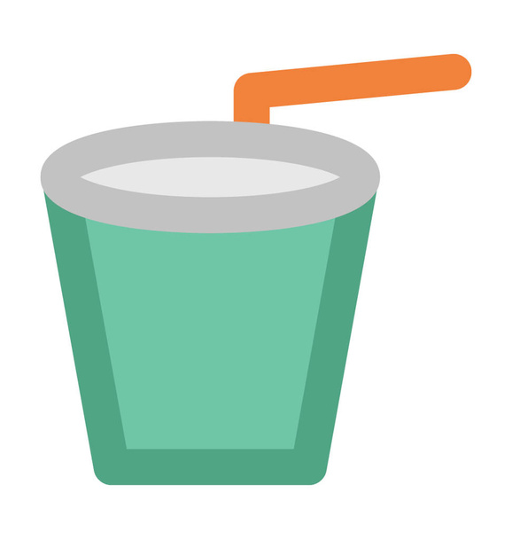 Juice Cup Bold Vector Icon - Vettoriali, immagini