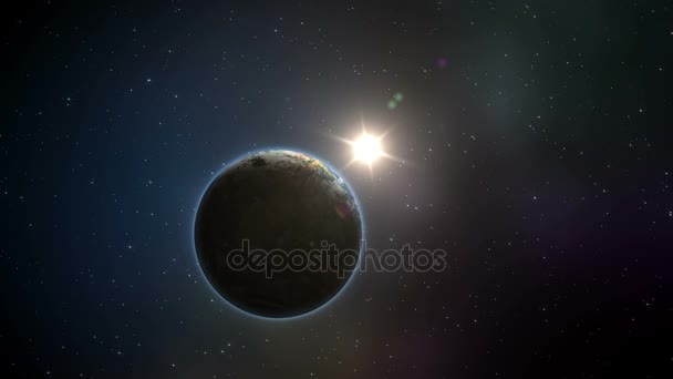 a Föld körül keringő a nap-térben - Felvétel, videó