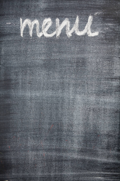 menu title written with chalk - Photo, Image