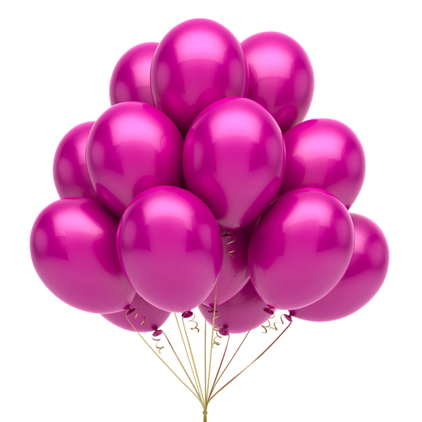 różowe balony - Zdjęcie, obraz
