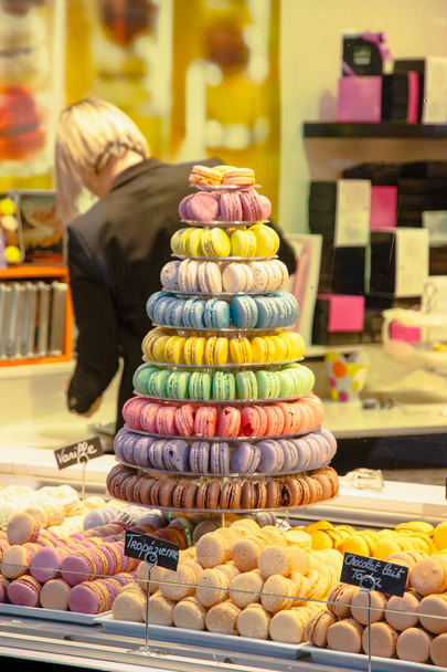 Francouzské macaron obchod - Fotografie, Obrázek
