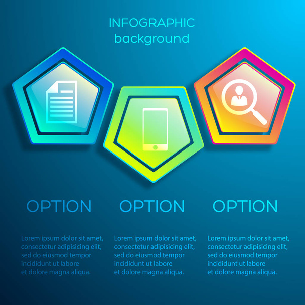 Web Infographic Business Concept - Vektor, kép