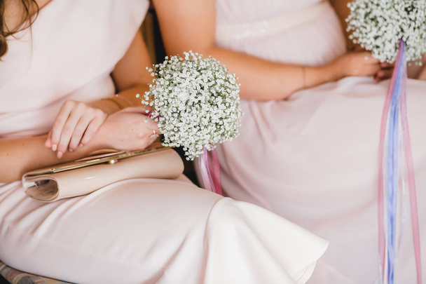 wedding bride bouquet rings - Photo, image