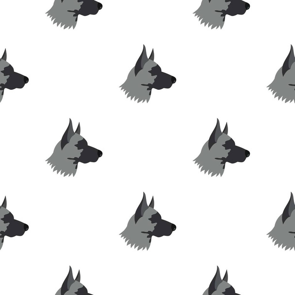 Shepherd dog pattern seamless - Vector, imagen