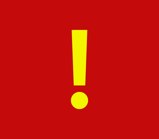 warning sign on a white background - Vector, Image