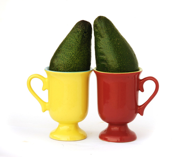 Two avocados in cups - Photo, Image