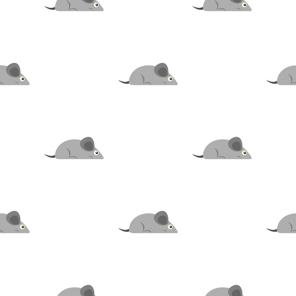 Gray mouse pattern seamless - Vector, imagen