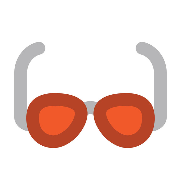 Glasses Flat Vector Icon - Vecteur, image