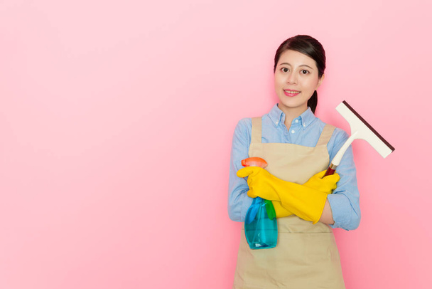 young house cleaning company female employee - Фото, зображення