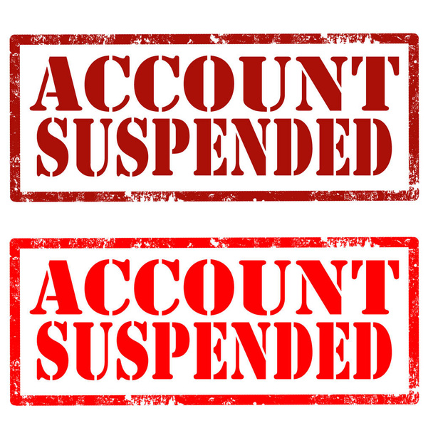 Account Suspended-stamps - Вектор,изображение