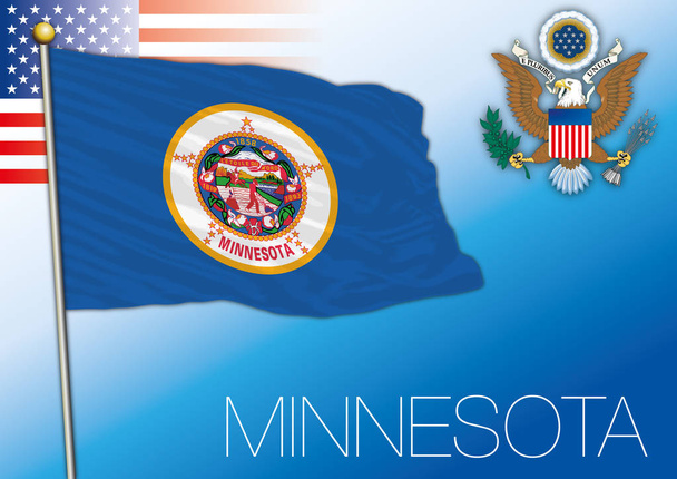 Minnesota Bandiera federale dello Stato, Stati Uniti
 - Vettoriali, immagini
