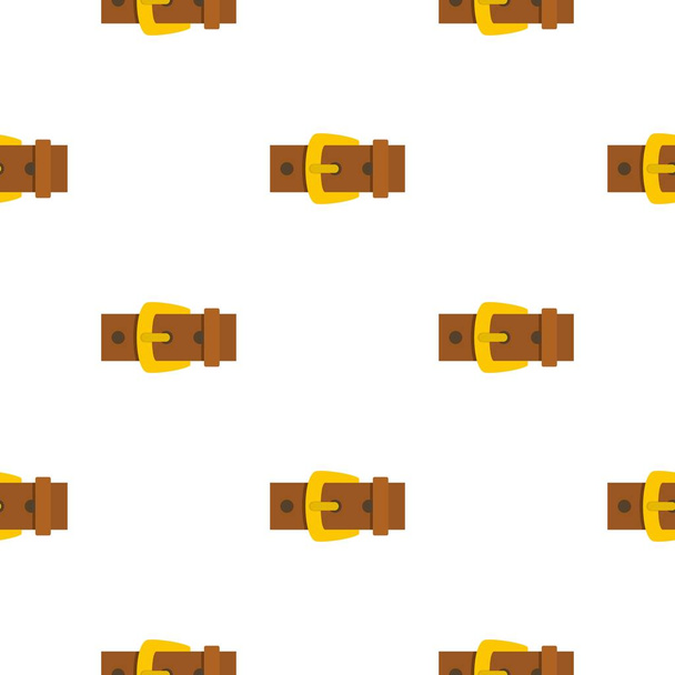 Gold buckle pattern flat - Вектор,изображение