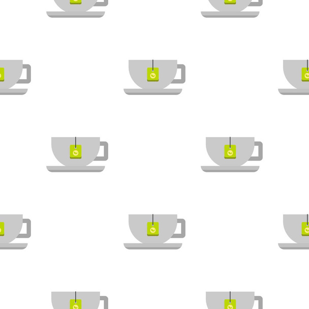 Coffee cup pattern flat - Διάνυσμα, εικόνα