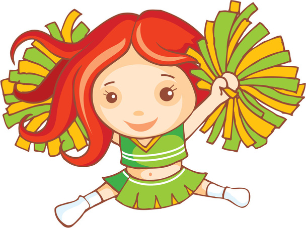 Red haired cheer leader - Photo, Image