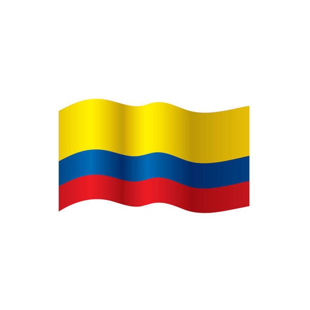 Colombia flag, vector illustration - Vector, Image