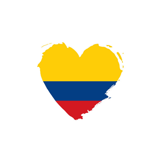 Colombia flag, vector illustration - Vector, Image