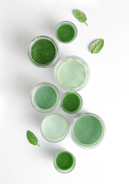 Conceito de smoothies verdes Detox
 - Foto, Imagem
