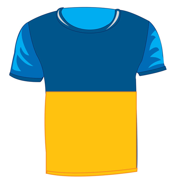 Cloth flag ukraine - Вектор,изображение