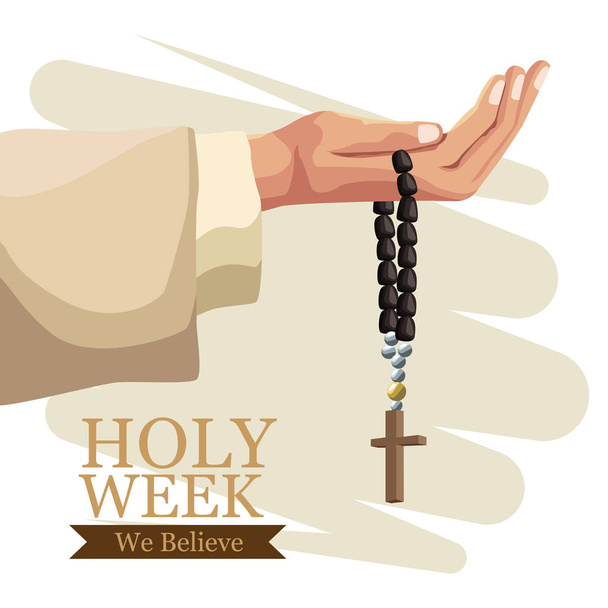 Священний тиждень католицької традиції
 - Вектор, зображення