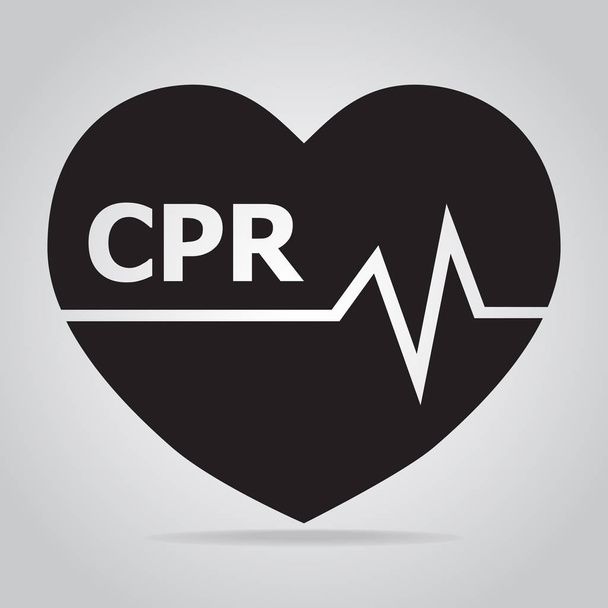 RCR, icône de réanimation cardiopulmonaire
. - Vecteur, image