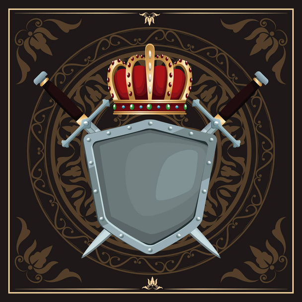 Medieval emblem insignia - Вектор, зображення