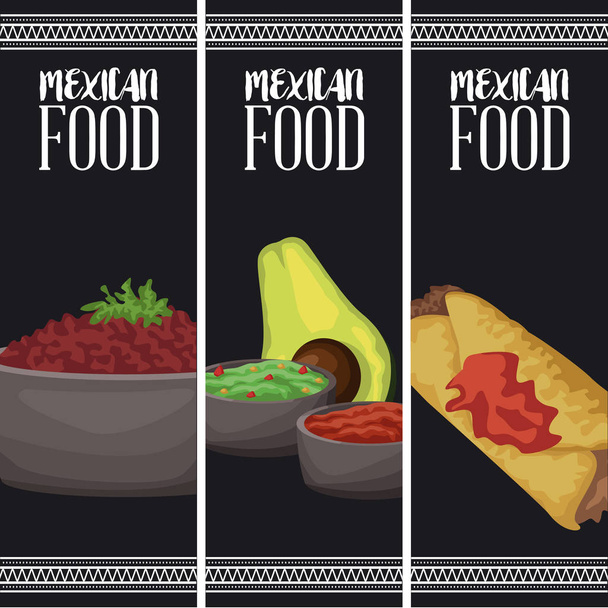 Mexikanische Lebensmittel-Broschüre - Vektor, Bild