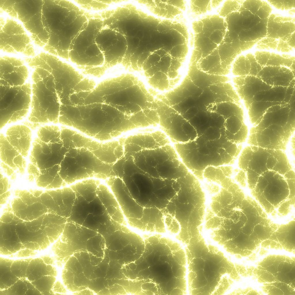 space neon yellow lighting veins seamless pattern texture background - Photo, Image