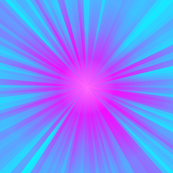 neon holografikus star-kék és rózsaszín sugarai - mintás textúra háttérrel - Fotó, kép