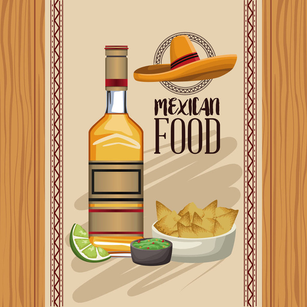 Mexicaans eten menu - Vector, afbeelding