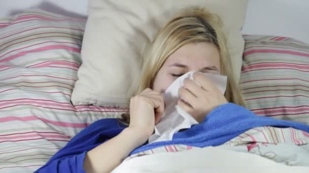 Sick woman - Footage, Video