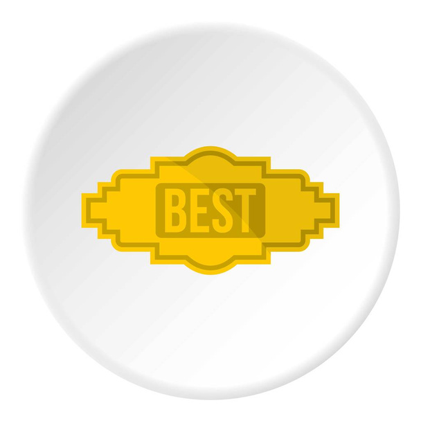 Best label icon circle - Вектор, зображення