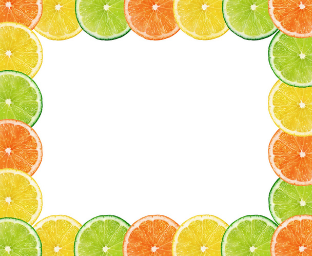 Fresh citrus fruits background - Zdjęcie, obraz