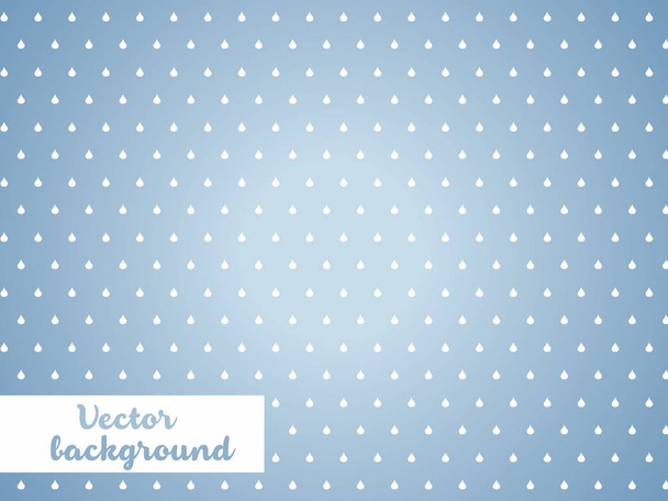 Blue vector background with drops - Vector, Image