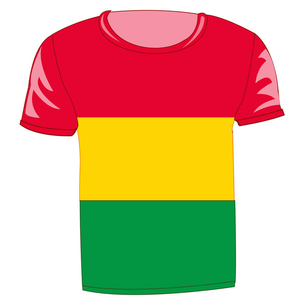 T-shirt flag bolivia - Vecteur, image