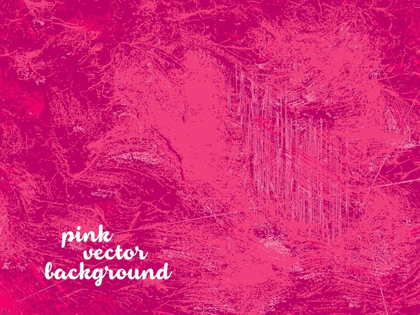 Ροζ διάνυσμα φόντο με grunge και βρώμικο - Διάνυσμα, εικόνα