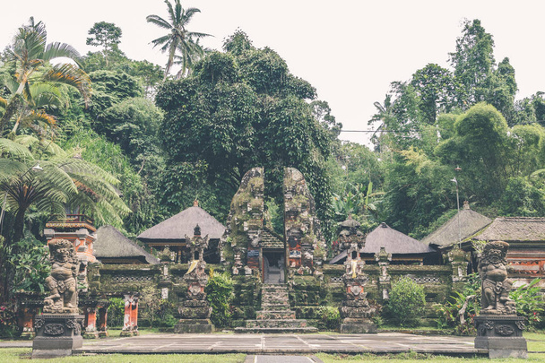 Balinese temple on the north of island. Tropical hindu island of Bali, Indonesia. Asia. - Photo, Image