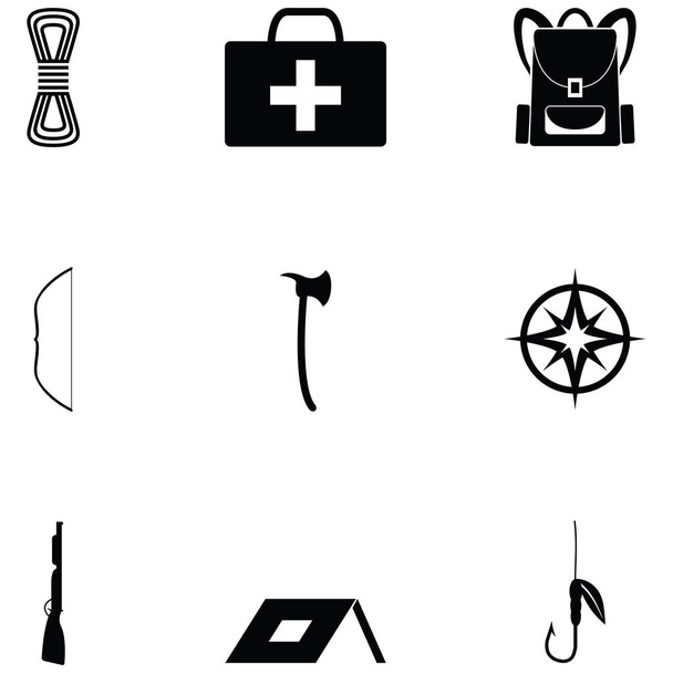 Symbolset für Survival Kit - Vektor, Bild