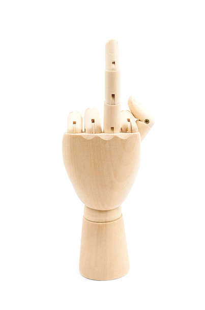 Wooden joint model of hand - Foto, Imagen