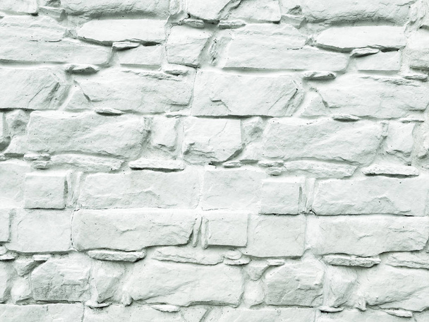 Fond de mur en pierre. Texture murale en pierre peinte blanche comme fond. Peinture murale de fond bois
 - Photo, image