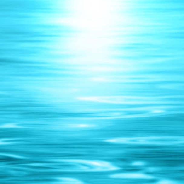 Agua azul - gradiente abstracto del fondo oceánico - textura borrosa del mar
 - Foto, Imagen
