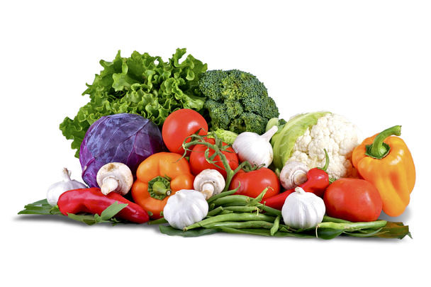 Gemüse isoliert auf weiß - Foto, Bild