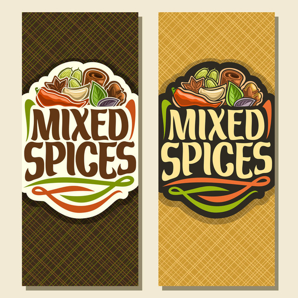 Vector vertical banners for Spices - Vector, Image