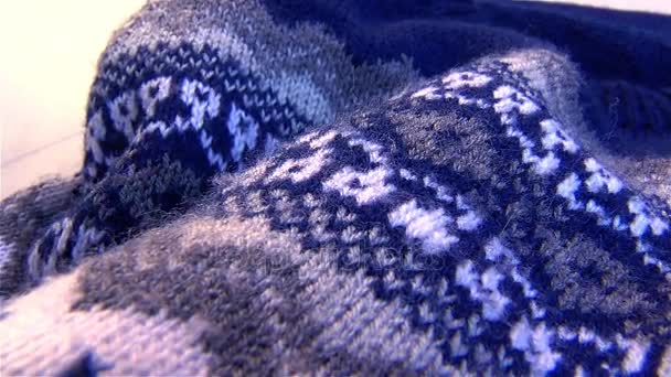 Blue sweater in detail - Footage, Video